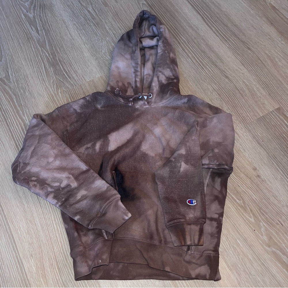Champion brand new brown tye dye sweatshirt